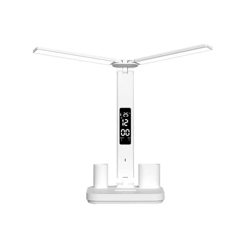 Lámpara de mesa recargable LED regulable NOBLITE P LED/5W/5V 3000/4000/6000K 2200 mAh blanca