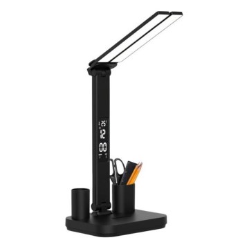 Lámpara de escritorio LED recargable y regulable NOBLITE P LED/5W/5V 3000/4000/6000K 2200 mAh negra