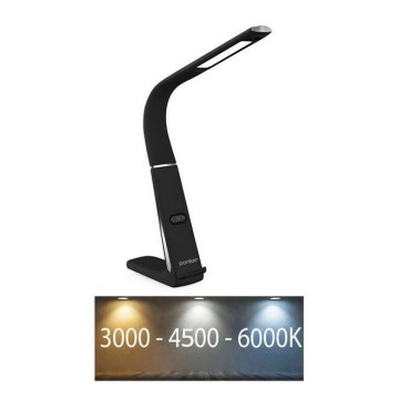 Lámpara de escritorio LED regulable con carga inalámbrica y sensor de movimiento LORD EVO LED/8W/230V 3000K/4500K/6000K negra
