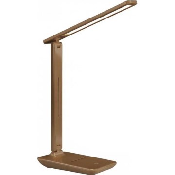 Lámpara de escritorio LED regulable NOBLITE N LED/7W/230V 3000/4000/6500K marrón