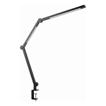 Lámpara de escritorio LED regulable, táctil y flexible con pinza LED/12W/230V 3000/4000/6000K negra