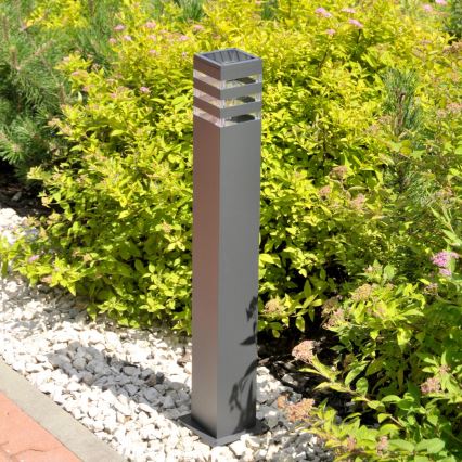 Lámpara exterior LED RGBW regulable TEKSAS 1xE27/9W/230V 2700-6500K Wi-Fi 74 cm IP44 antracita