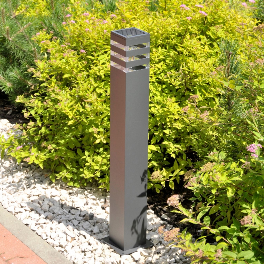 Lámpara exterior LED RGBW regulable TEKSAS 1xE27/9W/230V 2700-6500K Wi-Fi 74 cm IP44 antracita