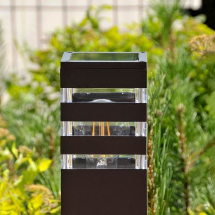 Lámpara exterior LED RGBW regulable TEKSAS 1xE27/9W/230V 2700-6500K Wi-Fi 74 cm IP44 antracita