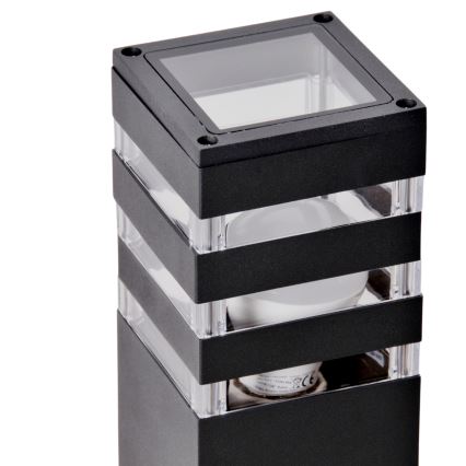 Lámpara exterior LED RGBW regulable TEKSAS 1xE27/9W/230V 2700-6500K Wi-Fi 74 cm IP44 antracita