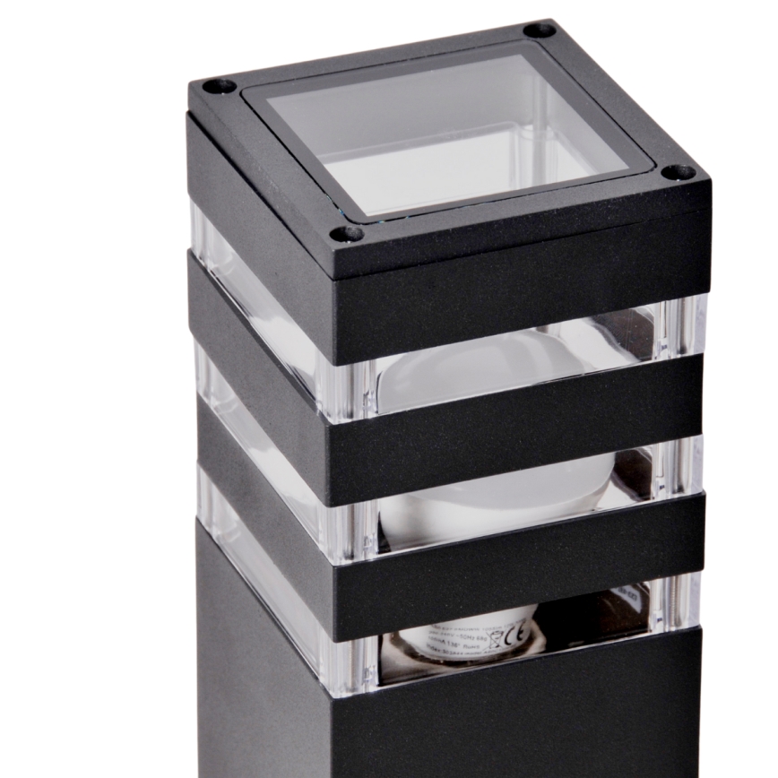 Lámpara exterior LED RGBW regulable TEKSAS 1xE27/9W/230V 2700-6500K Wi-Fi 74 cm IP44 antracita