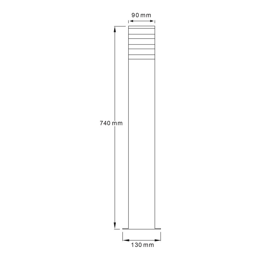 Lámpara exterior LED RGBW regulable TEKSAS 1xE27/9W/230V 2700-6500K Wi-Fi 74 cm IP44 antracita