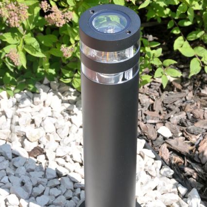 Lámpara de exterior RINO 1xE27/12W/230V IP54 74 cm negro
