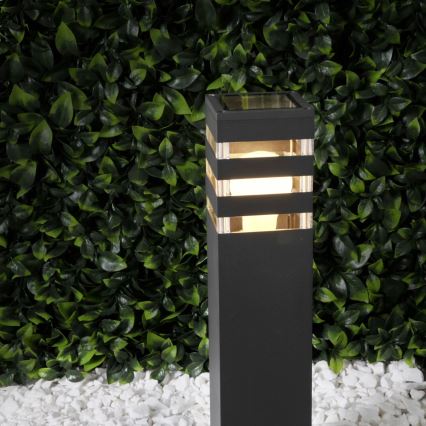 Lámpara de exterior TEKSAS 1xE27/12W/230V IP44 44 cm antracita