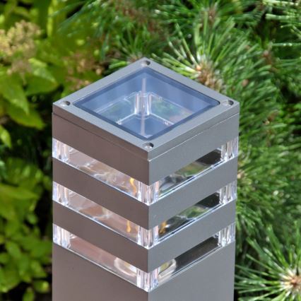 Lámpara de exterior TEKSAS 1xE27/12W/230V IP44 44 cm antracita