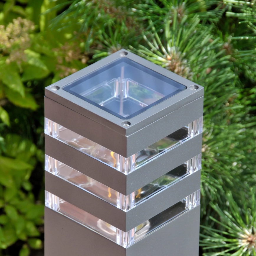 Lámpara de exterior TEKSAS 1xE27/12W/230V IP44 44 cm antracita