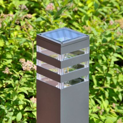 Lámpara de exterior TEKSAS 1xE27/12W/230V IP44 44 cm antracita