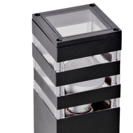 Lámpara de exterior TEKSAS 1xE27/12W/230V IP44 44 cm antracita