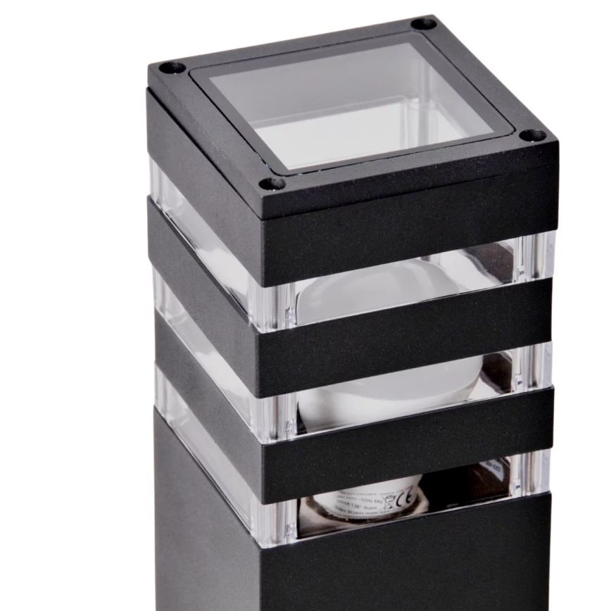 Lámpara de exterior TEKSAS 1xE27/12W/230V IP44 44 cm antracita