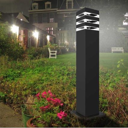 Lámpara de exterior TEKSAS 1xE27/12W/230V IP44 74 cm antracita