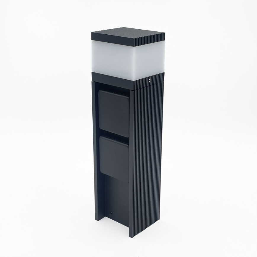 Lámpara de exterior VESPER con 2 enchufes 1xG9/5W/230V IP44 30 cm negra