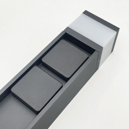 Lámpara de exterior VESPER con 2 enchufes 1xG9/5W/230V IP44 30 cm negra
