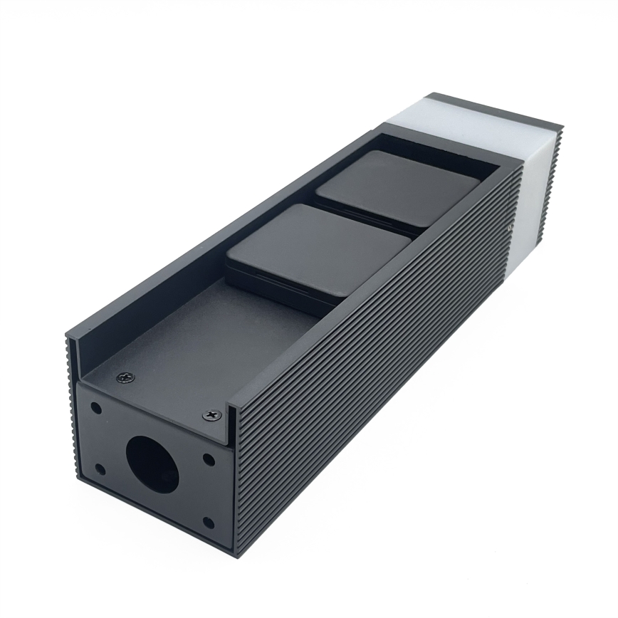 Lámpara de exterior VESPER con 2 enchufes 1xG9/5W/230V IP44 30 cm negra