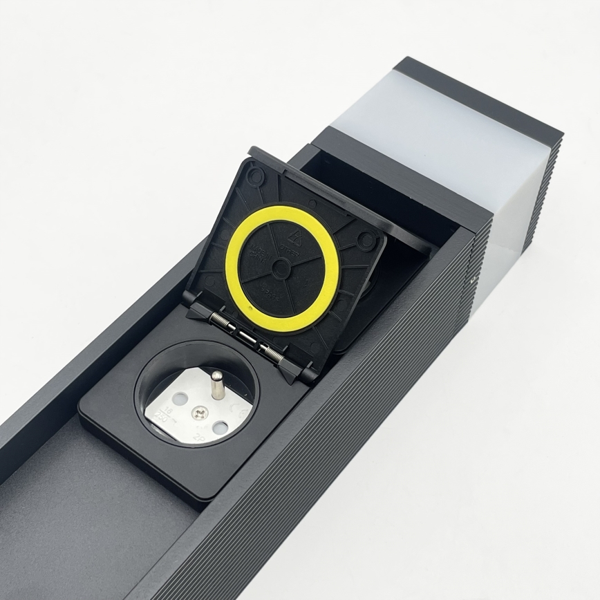 Lámpara de exterior VESPER con 2 enchufes 1xG9/5W/230V IP44 30 cm negra