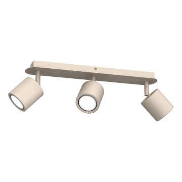 Lámpara de focos DEMIA 3xGU10/8W/230V beige
