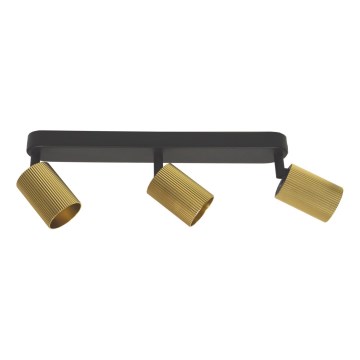 Lámpara de focos ELAN 3xGU10/30W/230V oro/negro
