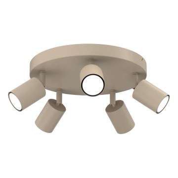 Lámpara de focos FUN 5xGU10/8W/230V beige