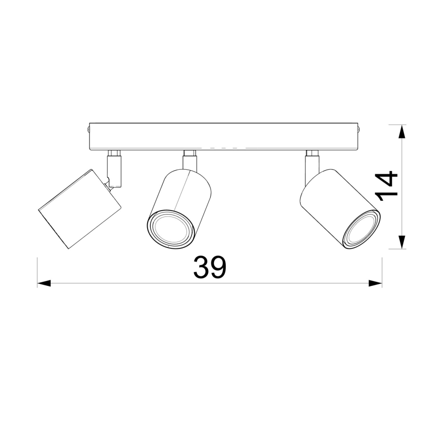Lámpara de focos FUN 5xGU10/8W/230V blanca