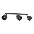 Lámpara de focos PARKLA 3x E27/15W/230V negro
