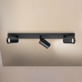 Lámpara de focos SEAN 3xGU10/13W/230V negra