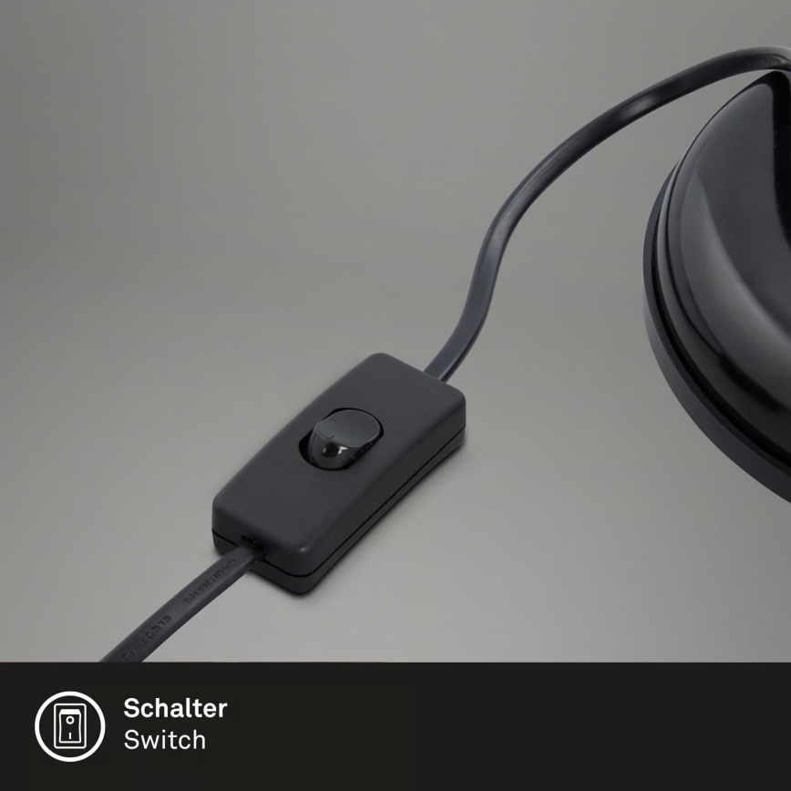 Lámpara de mesa 1xE14/25W/230V negra