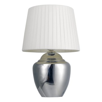 Lámpara de mesa 1xE27/25W/230V cromo brillante