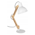 Lámpara de mesa 1xE27/40W/230V blanca