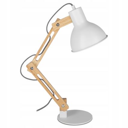 Lámpara de mesa 1xE27/40W/230V blanca