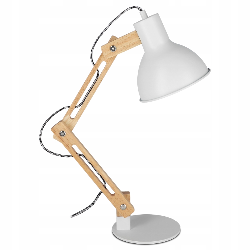 Lámpara de mesa 1xE27/40W/230V blanca