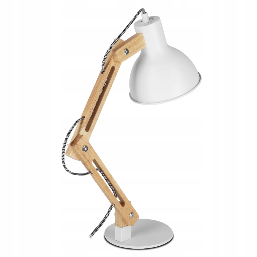 Lámpara de mesa 1xE27/40W/230V blanca