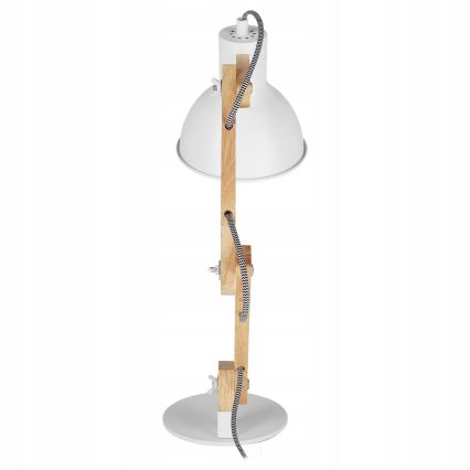 Lámpara de mesa 1xE27/40W/230V blanca