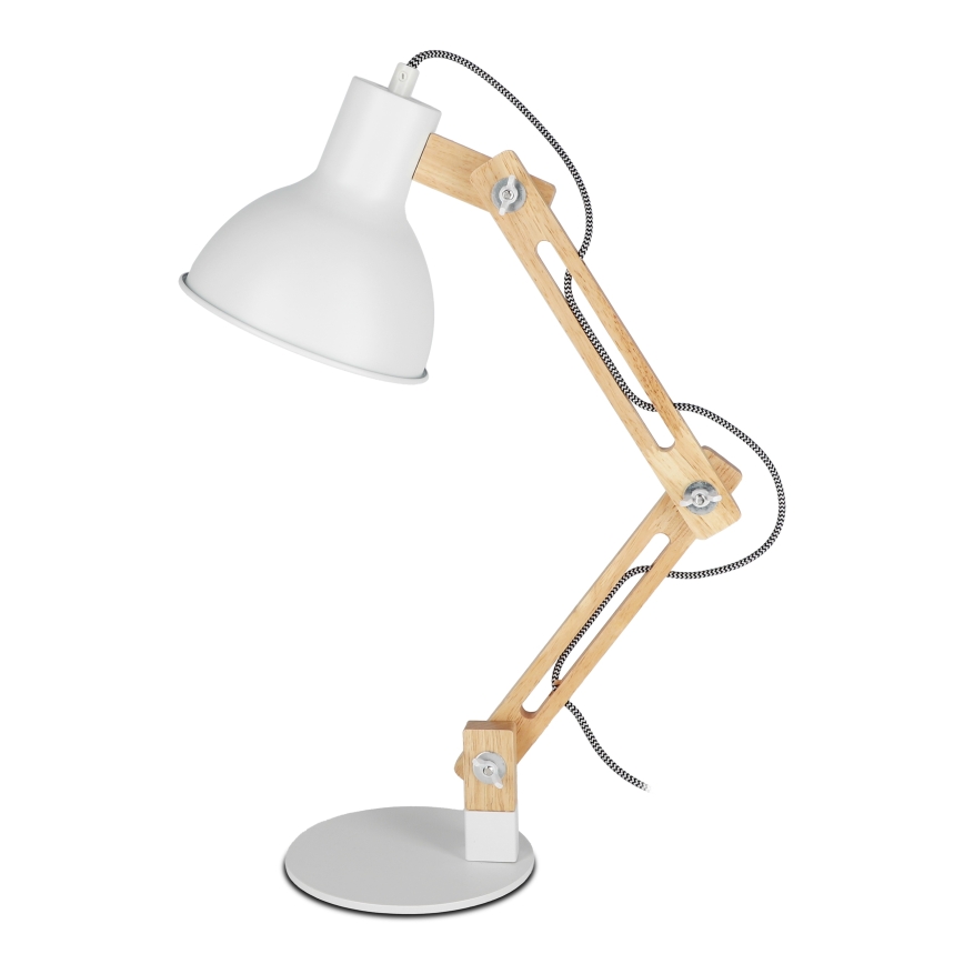 Lámpara de mesa 1xE27/40W/230V blanca