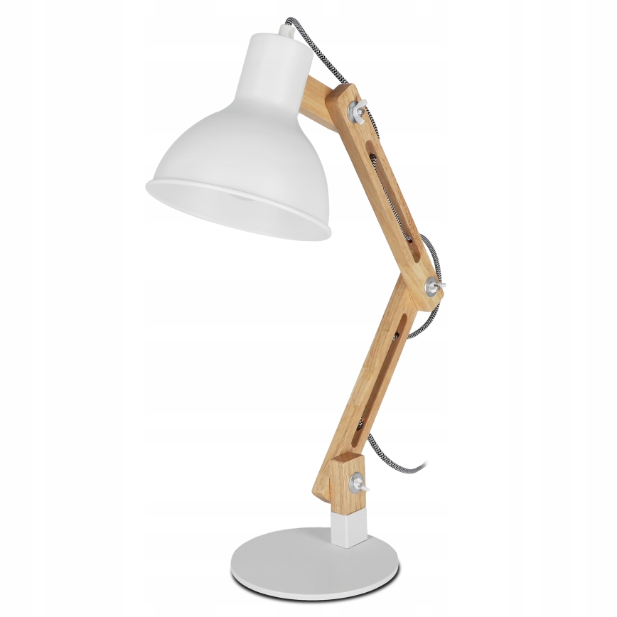Lámpara de mesa 1xE27/40W/230V blanca