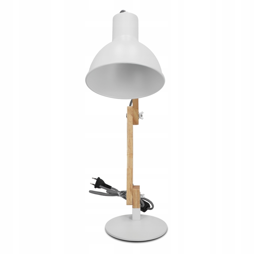 Lámpara de mesa 1xE27/40W/230V blanca