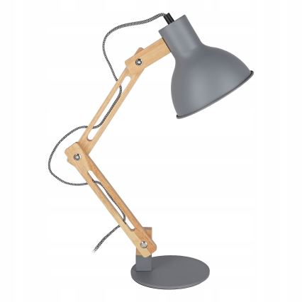 Lámpara de mesa 1xE27/40W/230V gris