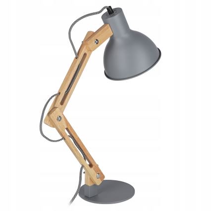 Lámpara de mesa 1xE27/40W/230V gris