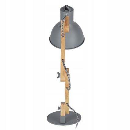Lámpara de mesa 1xE27/40W/230V gris