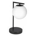 Lámpara de mesa 1xE27/40W/230V negra/blanca