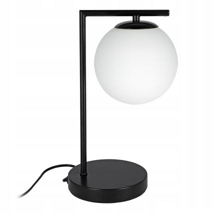 Lámpara de mesa 1xE27/40W/230V negra/blanca