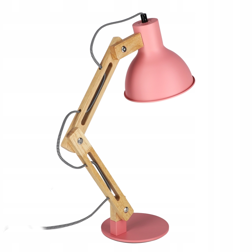 Lámpara de mesa 1xE27/40W/230V rosa