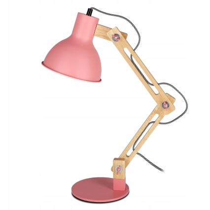 Lámpara de mesa 1xE27/40W/230V rosa