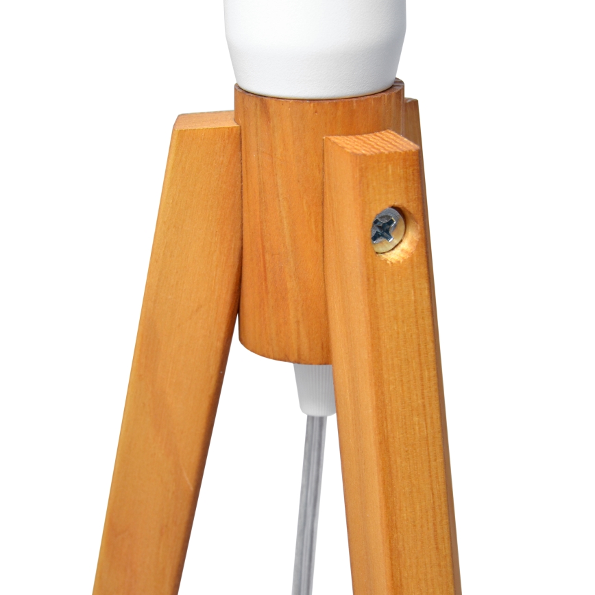 Lámpara de mesa ALBA 1xE27/15W/230V blanco/roble