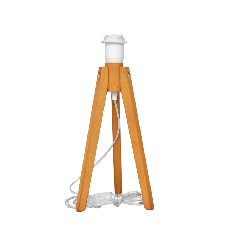 Lámpara de mesa ALBA 1xE27/15W/230V blanco/roble