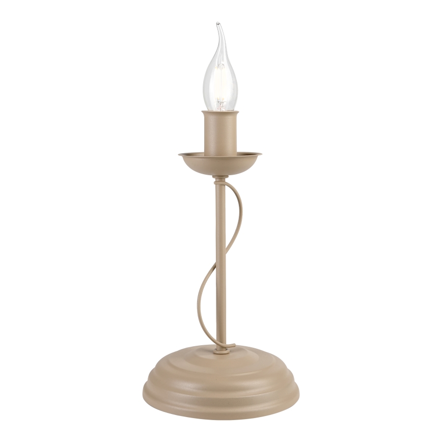 Lámpara de mesa ANTON 1xE14/60W/230V beige