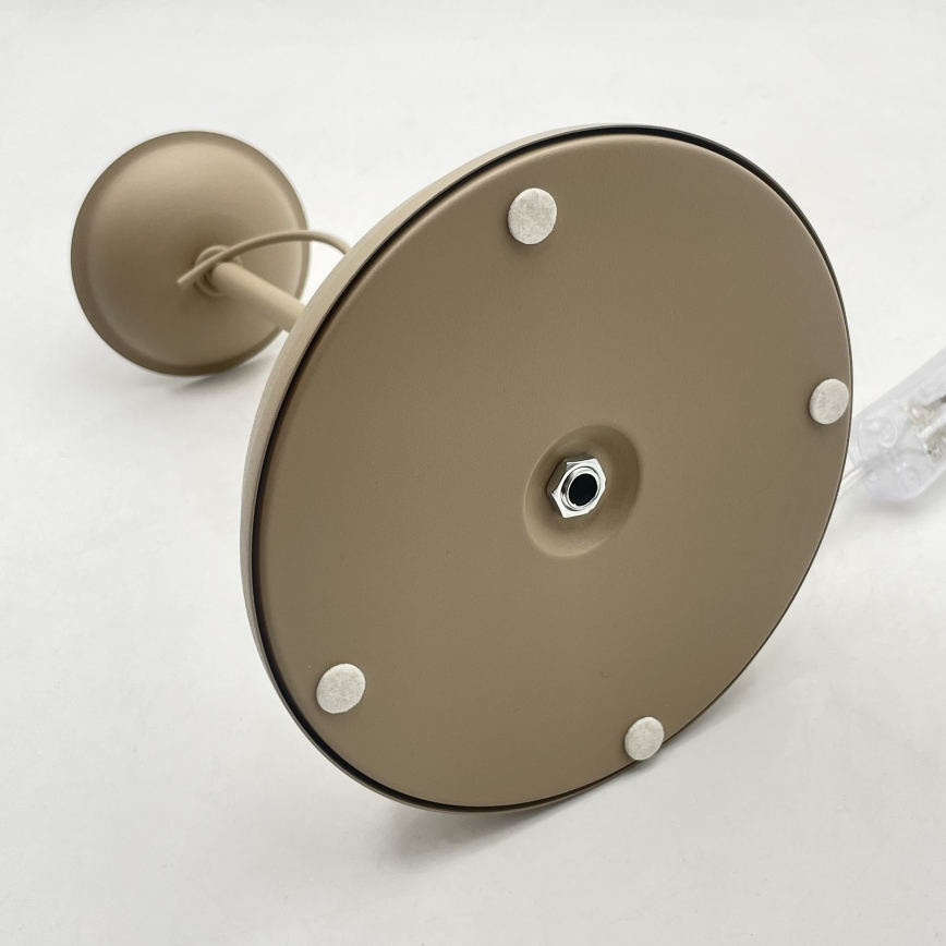 Lámpara de mesa ANTON 1xE14/60W/230V beige